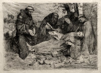 The Death of St. Francis by Alphonse Legros
