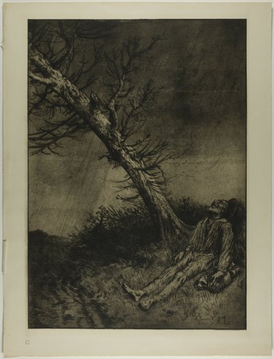 The Death of the Vagabond by Alphonse Legros