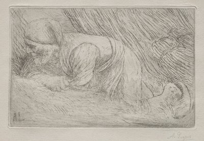 The Fagot Gatherers by Alphonse Legros