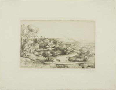 The Footbridge by Alphonse Legros