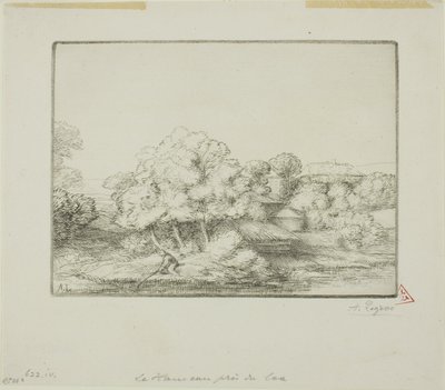 The Hamlet by the Lake by Alphonse Legros