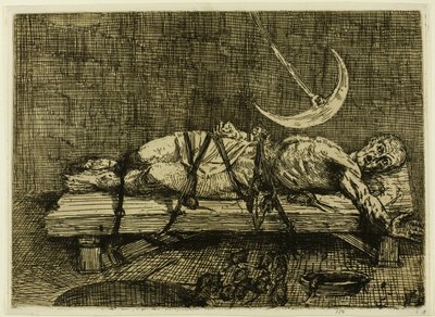 The Pit and the Pendulum, Second Plate by Alphonse Legros