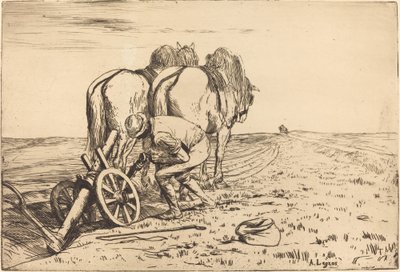 The Plow by Alphonse Legros