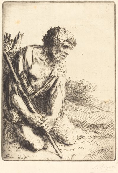 The Prodigal Son, 3rd plate by Alphonse Legros