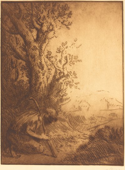 The Prodigal Son, 4th Plate by Alphonse Legros