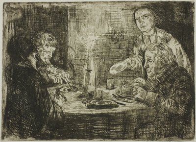 The Supper by Alphonse Legros
