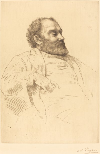 Val Prinsep, R.A. by Alphonse Legros