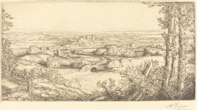 Valley in Bourgogne by Alphonse Legros