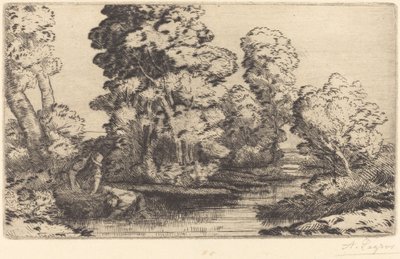 Valley in Bourgogne by Alphonse Legros
