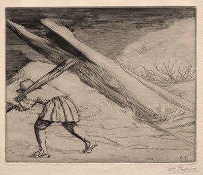 Winter (1st Plate) by Alphonse Legros
