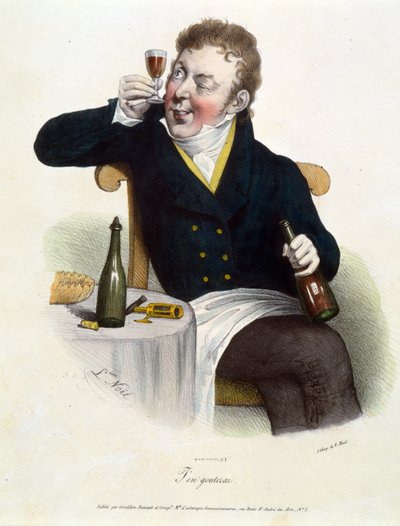 The Wine Taster by Alphonse Leon Noel