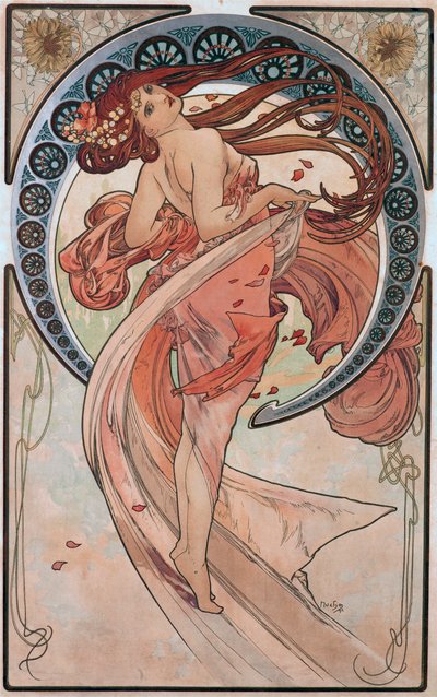 Dance (Rose) by Alphonse Mucha