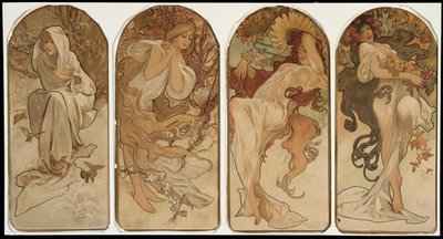 The Seasons by Alphonse Marie Mucha