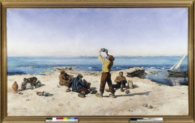 The Fishing Lunch by Alphonse Moutte