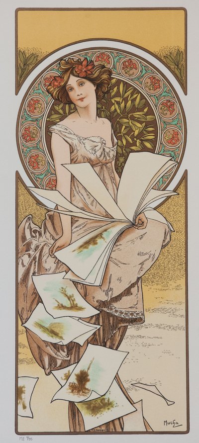 Champenois Calendar by Alphonse Mucha