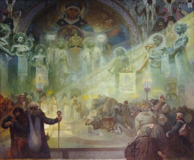 Holy Mount Athos, 1926 by Alphonse Mucha