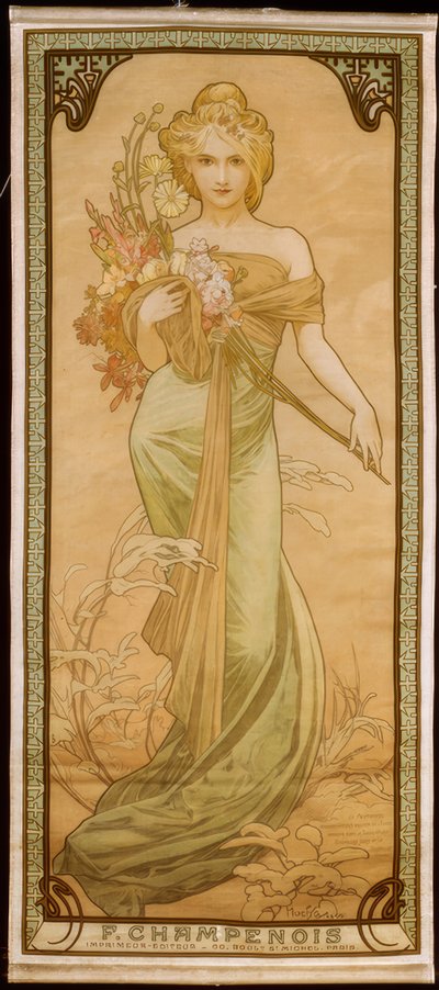 Spring by Alphonse Mucha