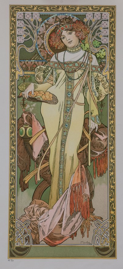 The Four Seasons: Autumn by Alphonse Mucha