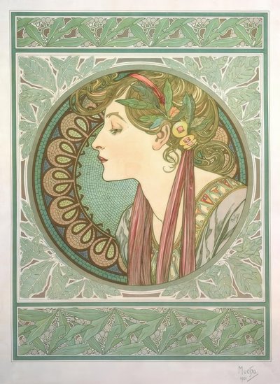 Laurel by Alphonse Mucha