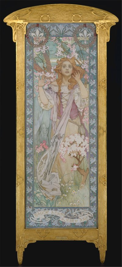 Maude Adams as Joan of Arc, 1909 by Alphonse Mucha