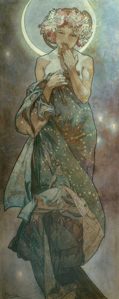 Moonlight by Alphonse Mucha