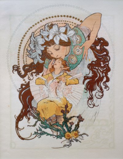 R. de Flers, Ilsee (Illustration by Mucha) by Alphonse Mucha