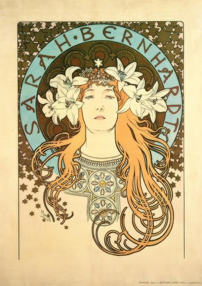 Sarah Bernhardt by Alphonse Mucha