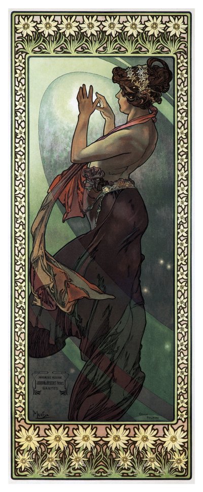 Stars: The Moon by Alphonse Mucha