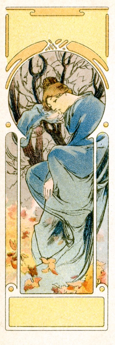 Winter by Alphonse Mucha