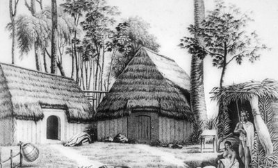 The House of the Chief, Kalaimoku by Alphonse Pellion