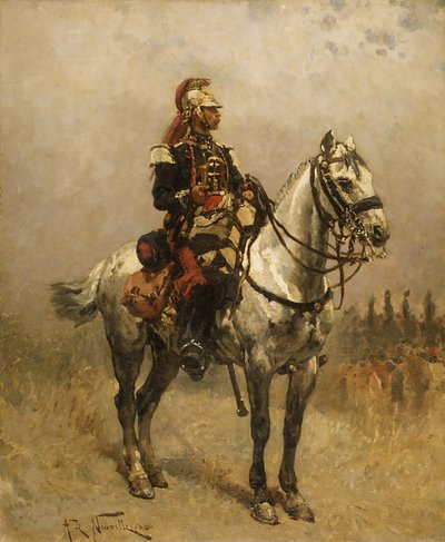 A Cavalryman by Alphonse de Neuville