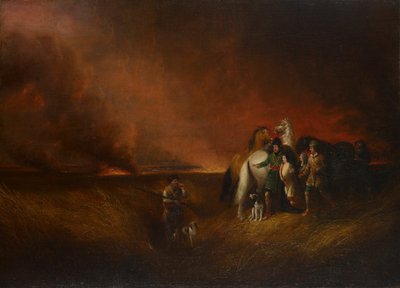 The Prairie on Fire, 1827 by Alvan Fisher
