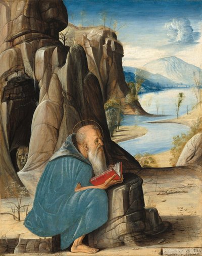 Saint Jerome Reading by Alvise Vivarini