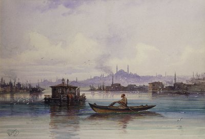 On the Bosphorus, 1865 by Amadeo Preziosi