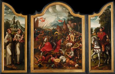 The Battle of Clavijo, ca 1525-1550 by Ambrosius Benson