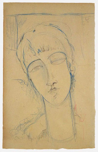 Anna Akhmatova Portrait of a Red Woman by Amedeo Modigliani