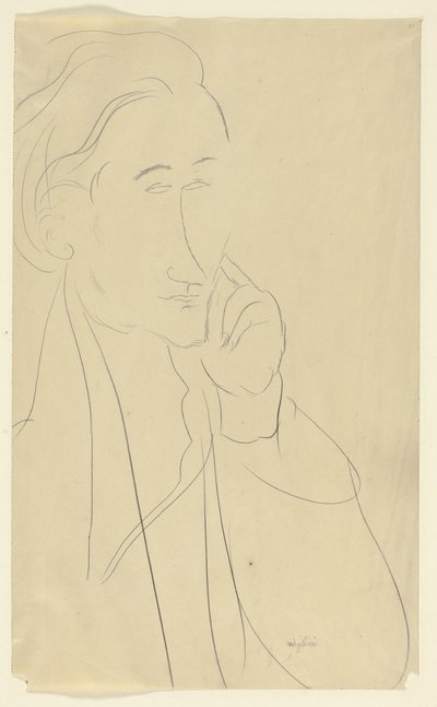 Bust of Zborowski by Amedeo Modigliani