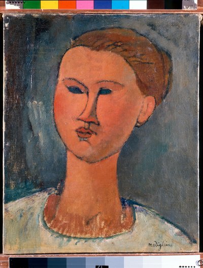 Head of Young Lady by Amedeo Modigliani