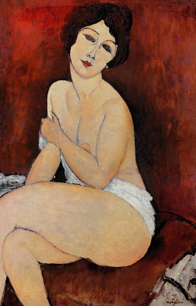 Large Seated Nude by Amedeo Modigliani