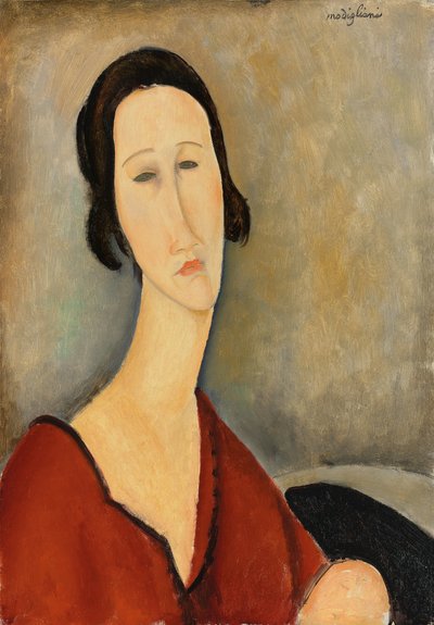 Madame Hanka Zborowska, 1917 by Amedeo Modigliani