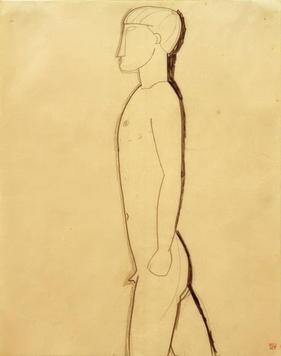Man in Profile by Amedeo Modigliani