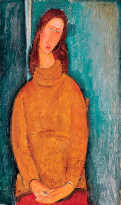 Portrait of Jeanne Hébuterne, 1919 by Amedeo Modigliani