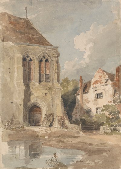 Old Church and House by Amelia Long