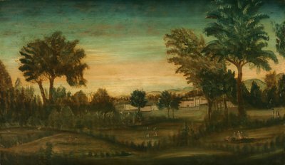Landscape with Buildings by American 18th Century