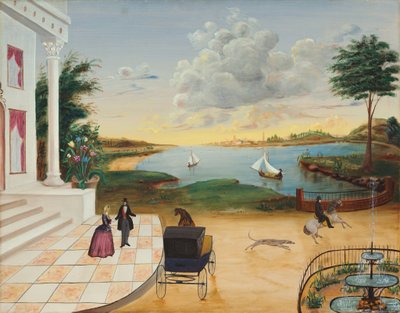 Leaving the Manor House by American 19th Century