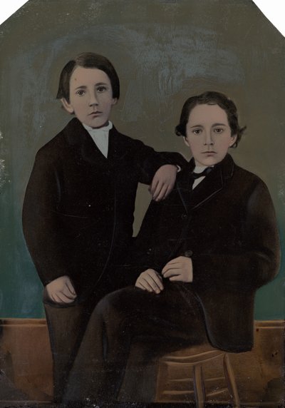 Portrait of Two Boys by American 19th Century