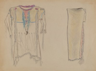 Buckskin Shirt and Leggings by American 20th Century