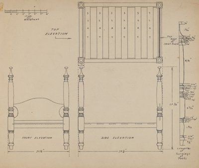 Doll Bed by American 20th Century