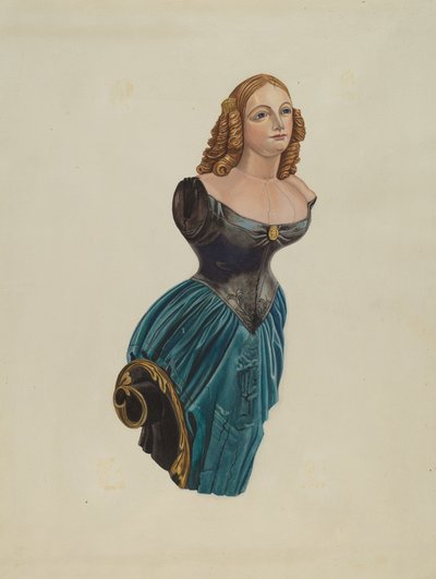 Figurehead: "Jenny Lind" by American 20th Century