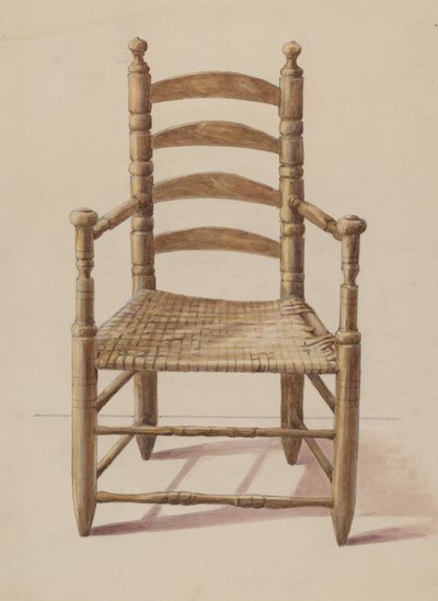 Ladder Back Chair by American 20th Century